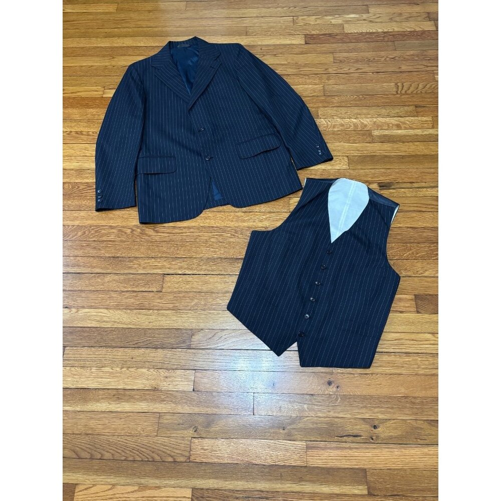 J. Press Mens Blazer Jacket 42R 3 Roll 2 Sport Coat & Waistcoat Vintage 1977